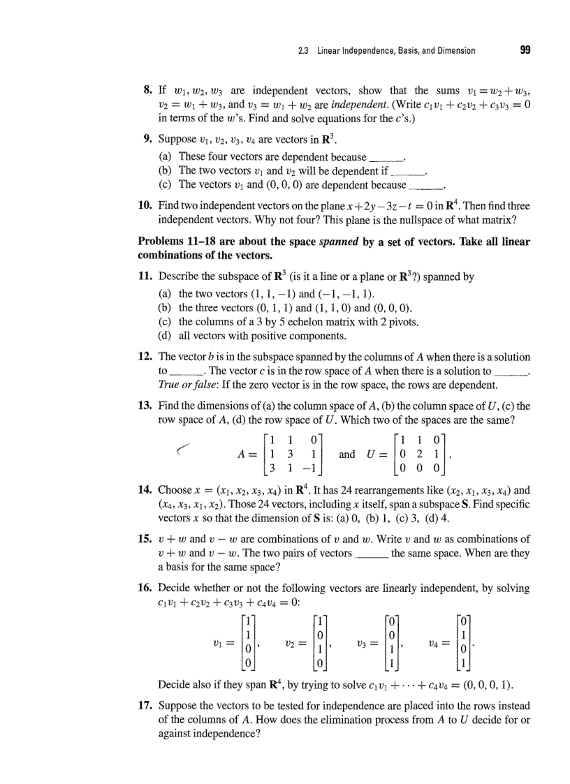 image for page Linear Algebra and Its Applications 4th Edition