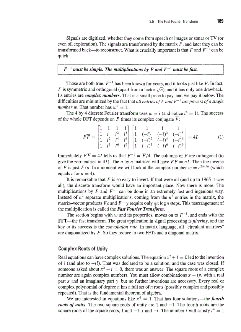 image for page Linear Algebra and Its Applications 4th Edition