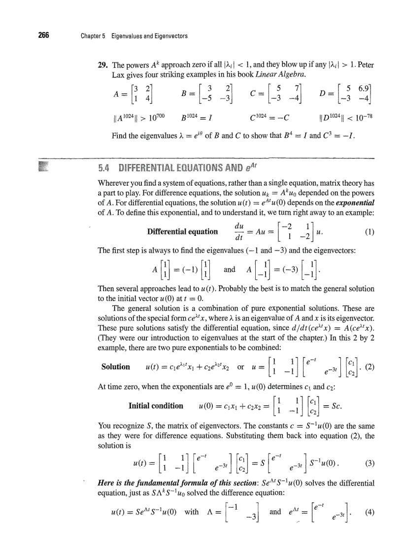 image for page Linear Algebra and Its Applications 4th Edition