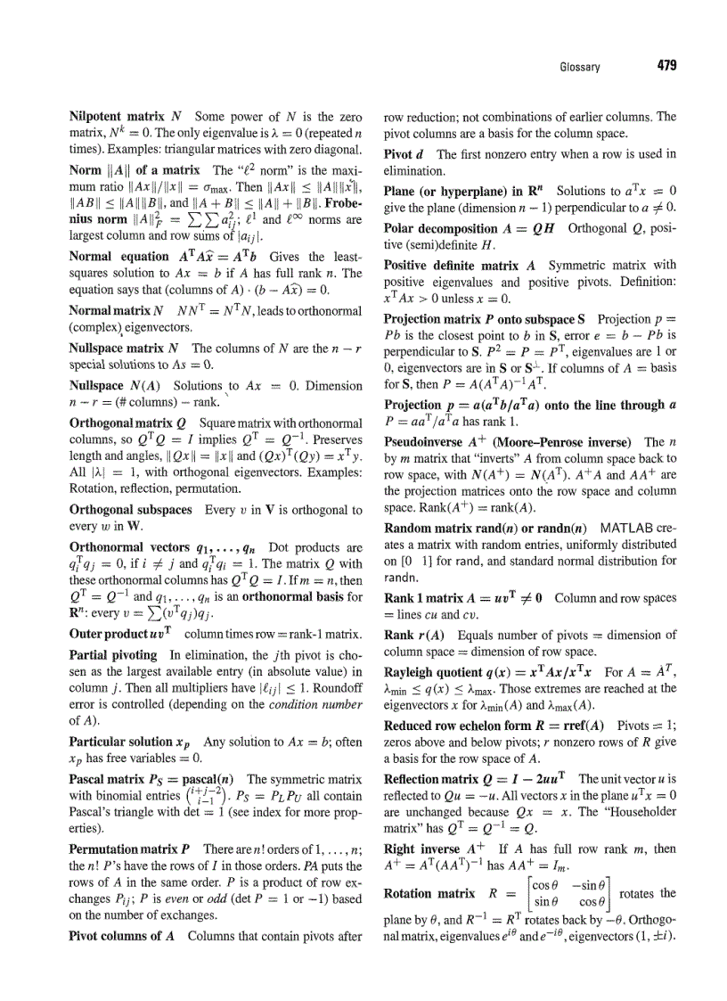 image for page Linear Algebra and Its Applications 4th Edition
