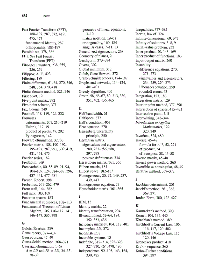 image for page Linear Algebra and Its Applications 4th Edition