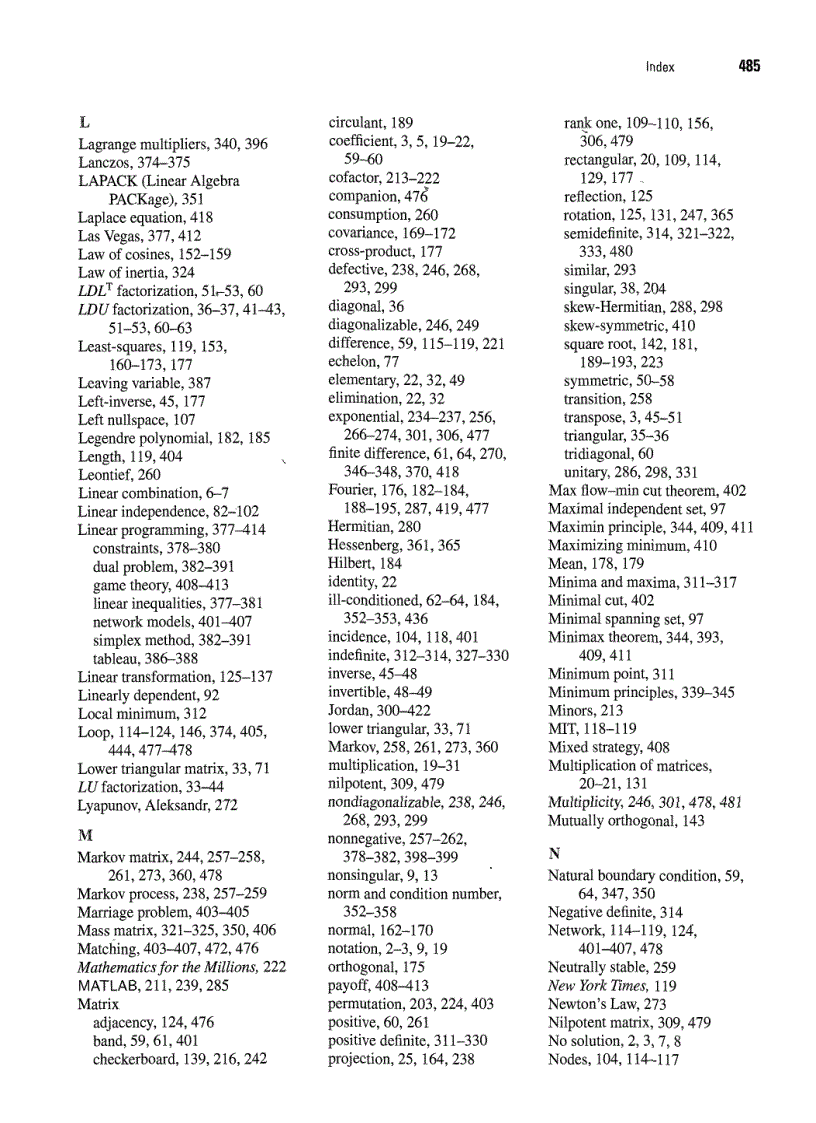 image for page Linear Algebra and Its Applications 4th Edition