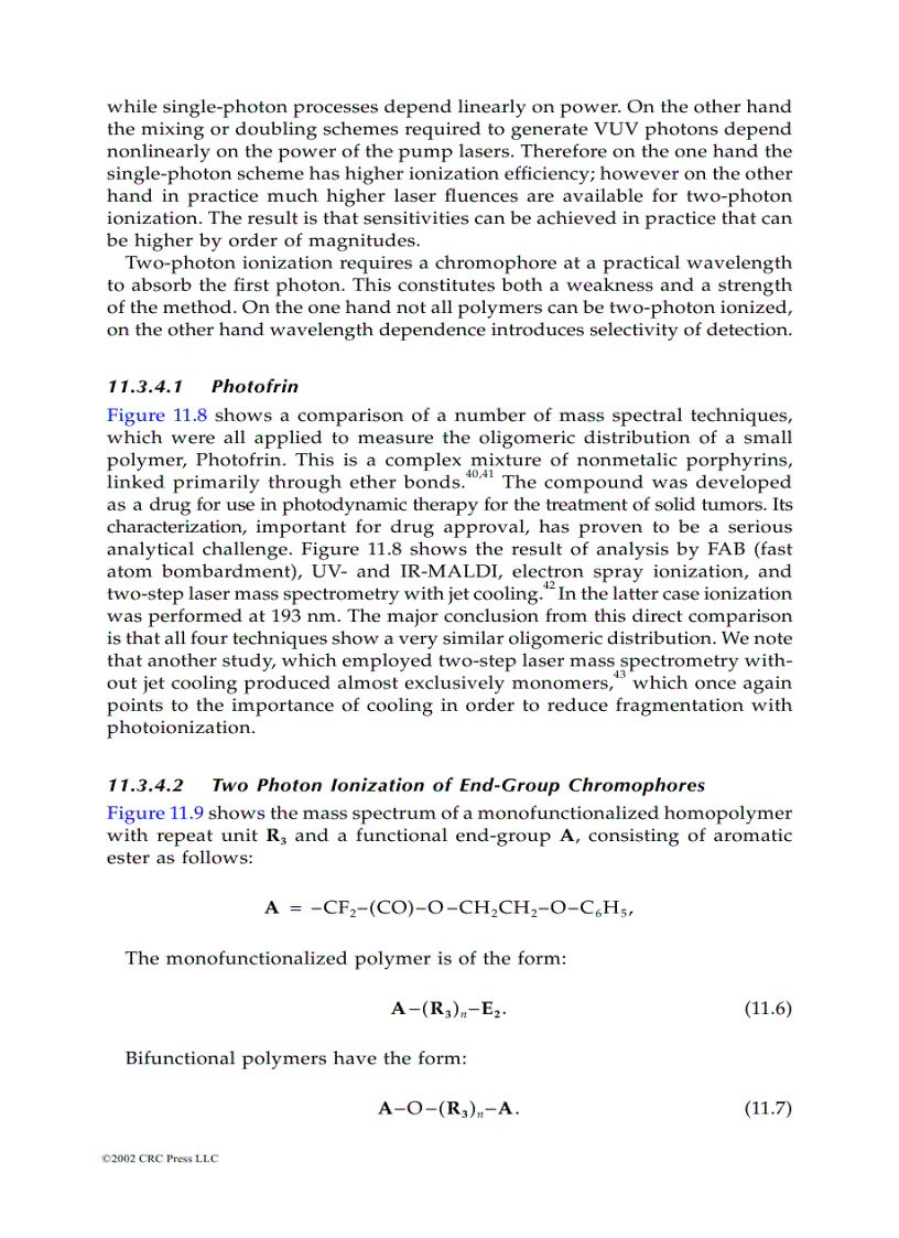 image for page Mass Spectrometry of Polymers 1st Edition