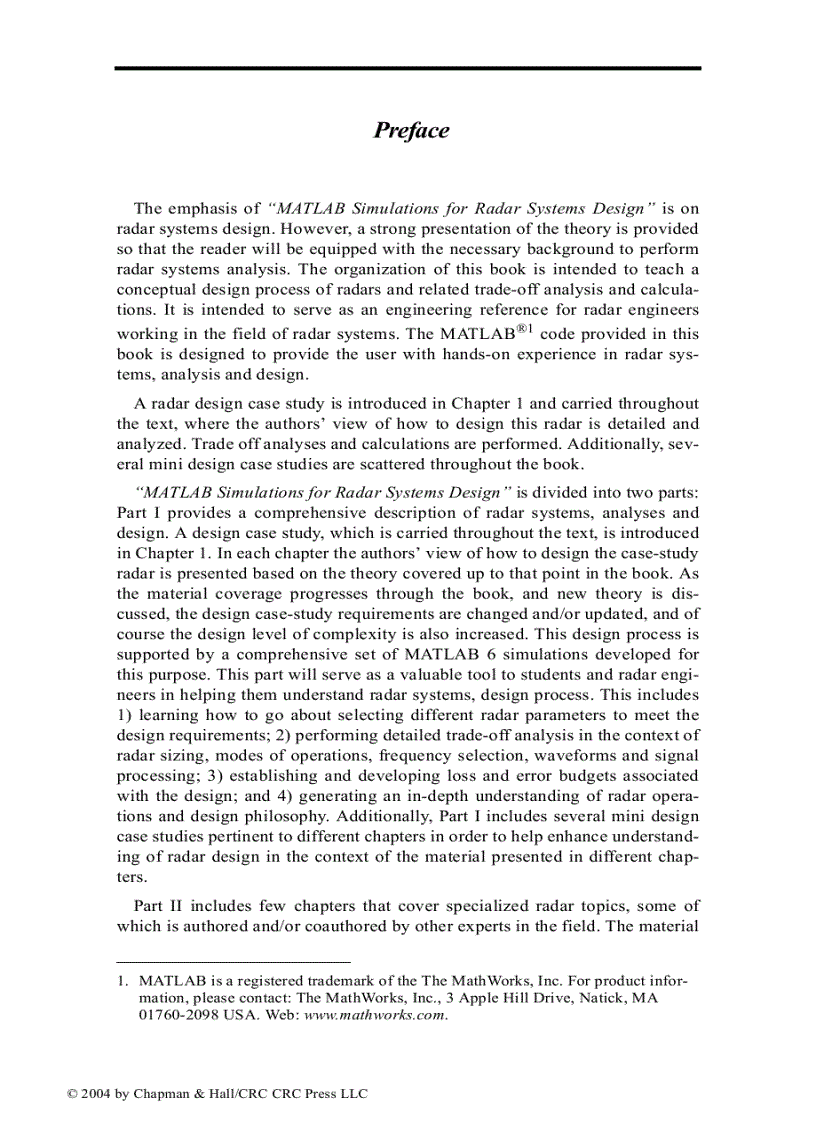 image for page MATLAB Simulations for Radar Systems Design