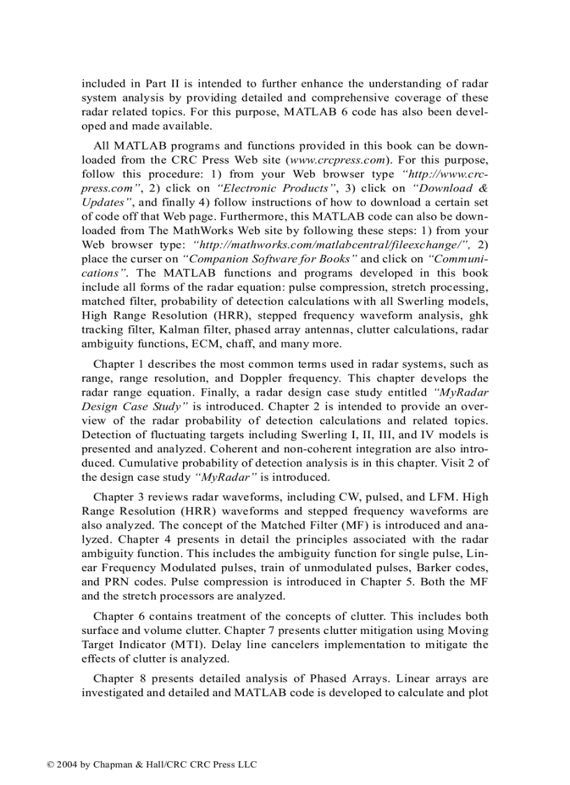 image for page MATLAB Simulations for Radar Systems Design