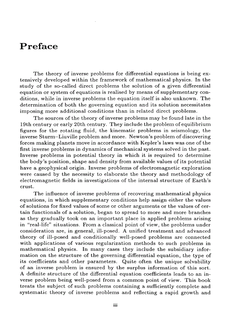 image for page Methods for Solving Inverse Problems in Mathematical Physics