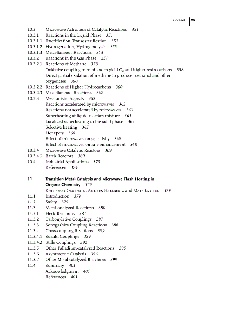 image for page Microwaves in Organic Synthesis