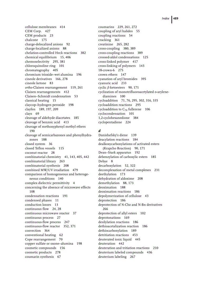 image for page Microwaves in Organic Synthesis