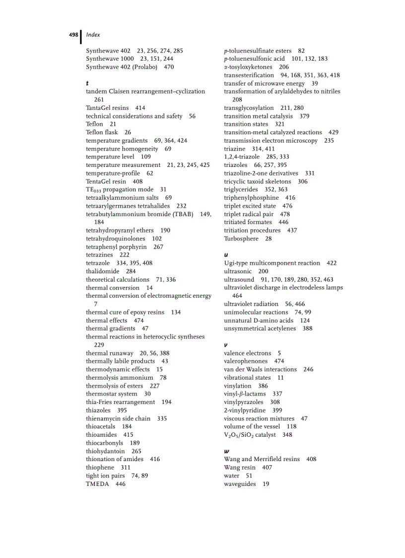 image for page Microwaves in Organic Synthesis