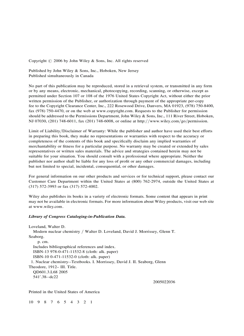 image for page Modern Nuclear Chemistry 1st Edition