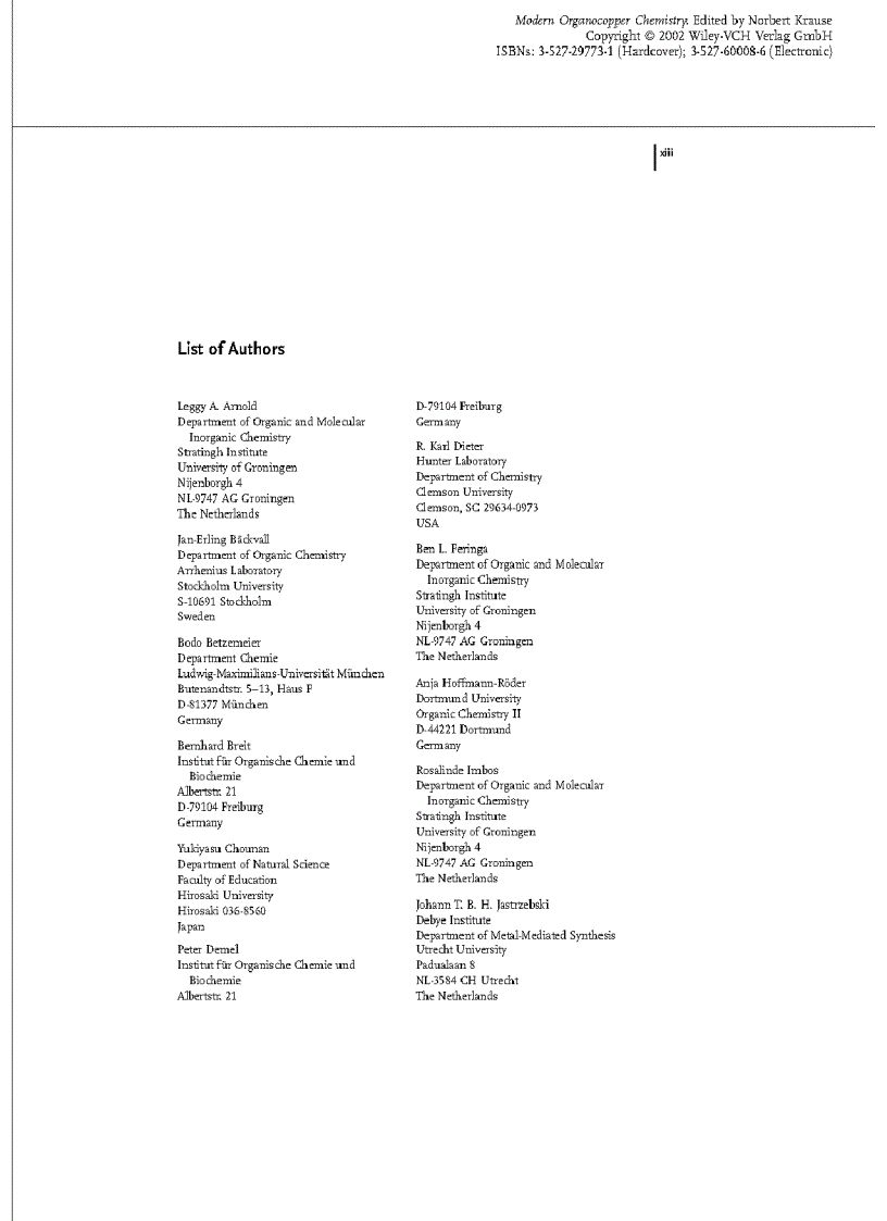 image for page Modern Organocopper Chemistry