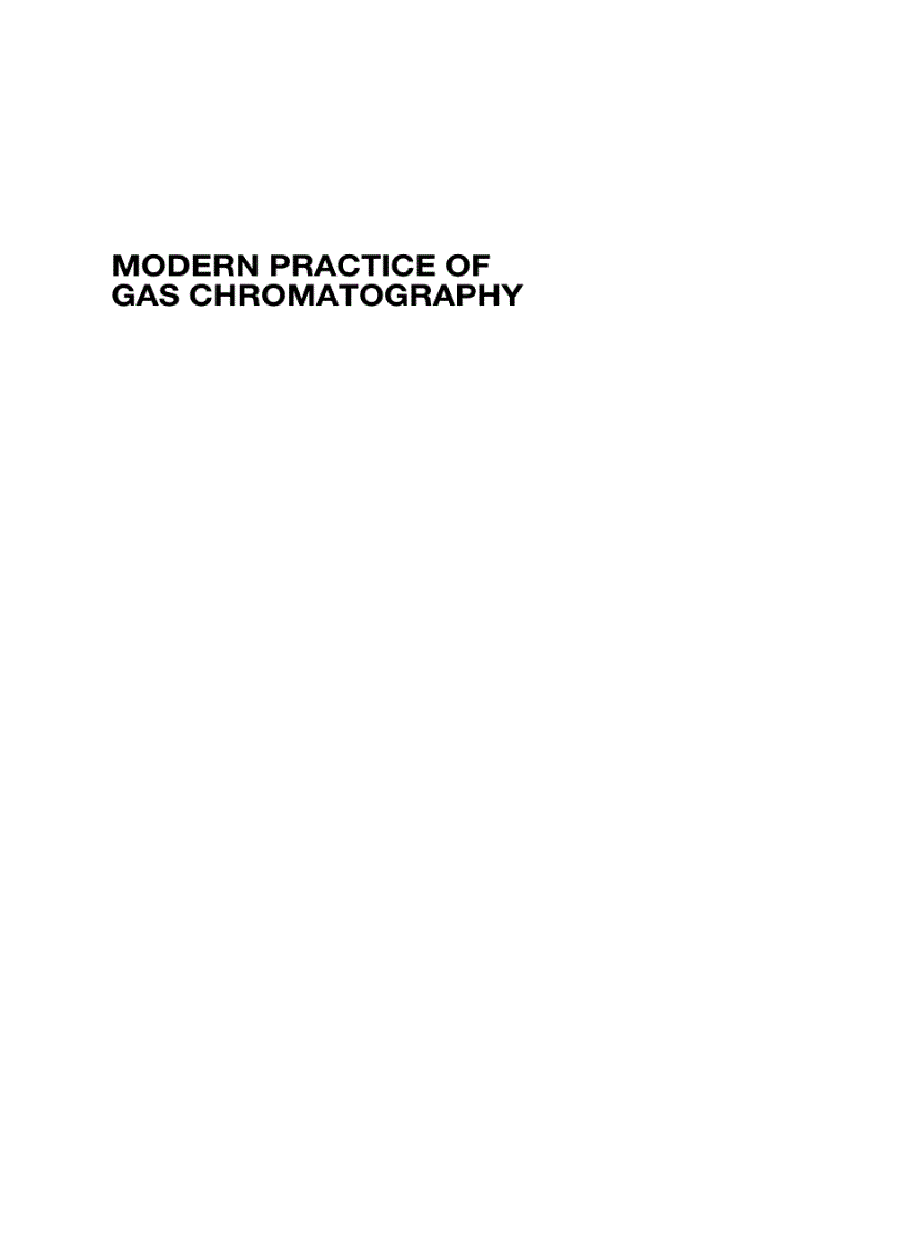 image for page Modern Practice of Gas Chromatography 4th Edition