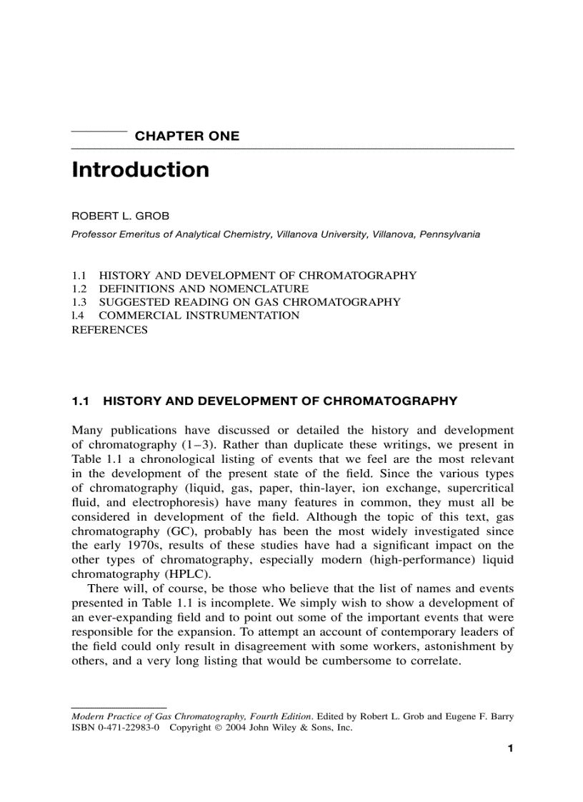 image for page Modern Practice of Gas Chromatography 4th Edition