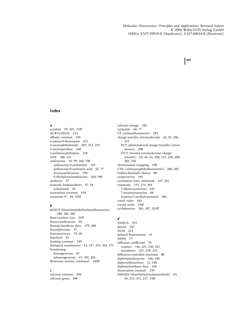 image for page Molecular Fluorescence Principles and Applications