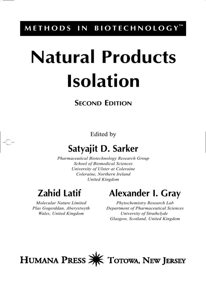 image for page Natural Products Isolation 2nd Edition