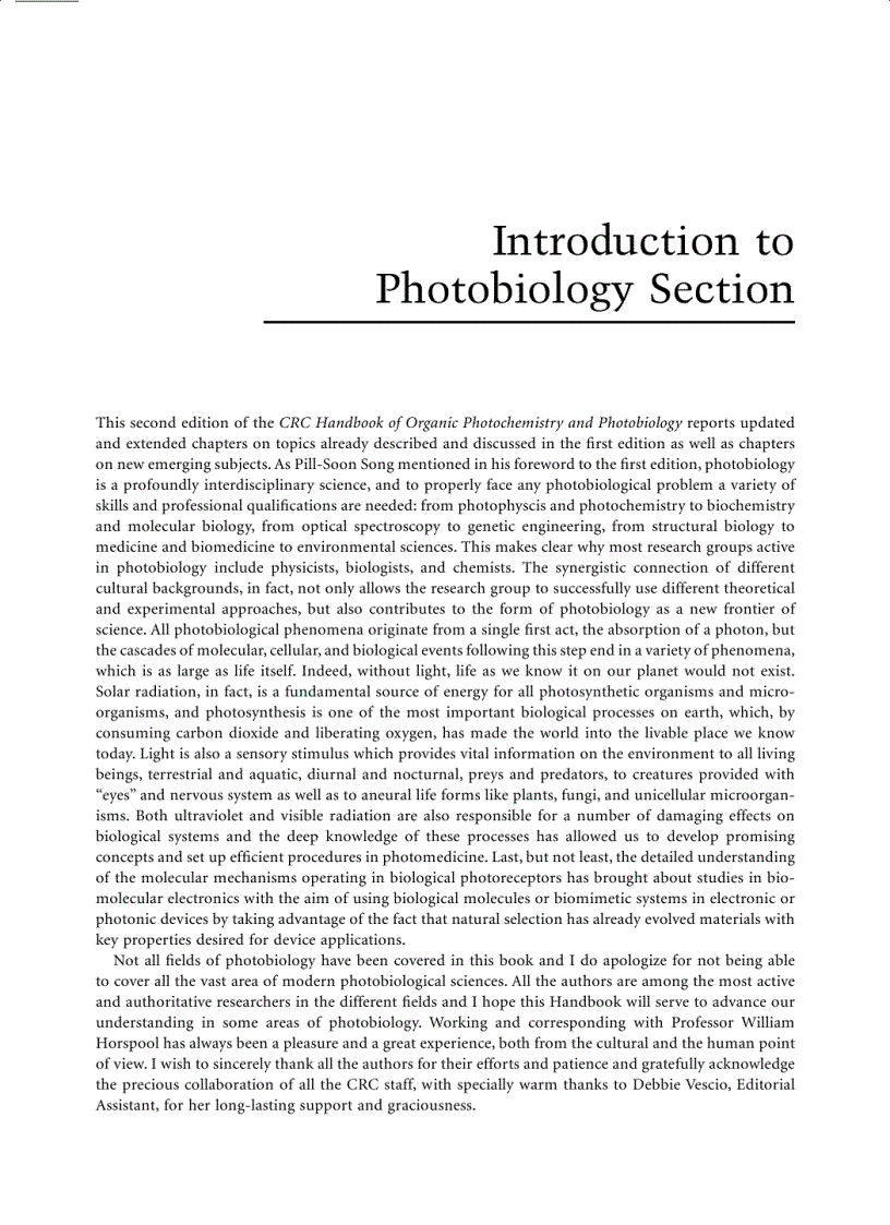 image for page Organic Photochemistry and Photobiology 2nd Edition