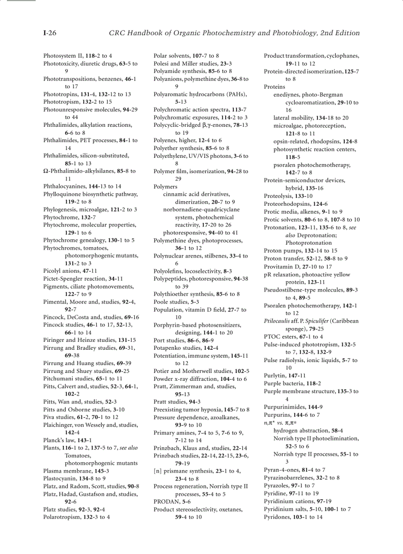 image for page Organic Photochemistry and Photobiology 2nd Edition