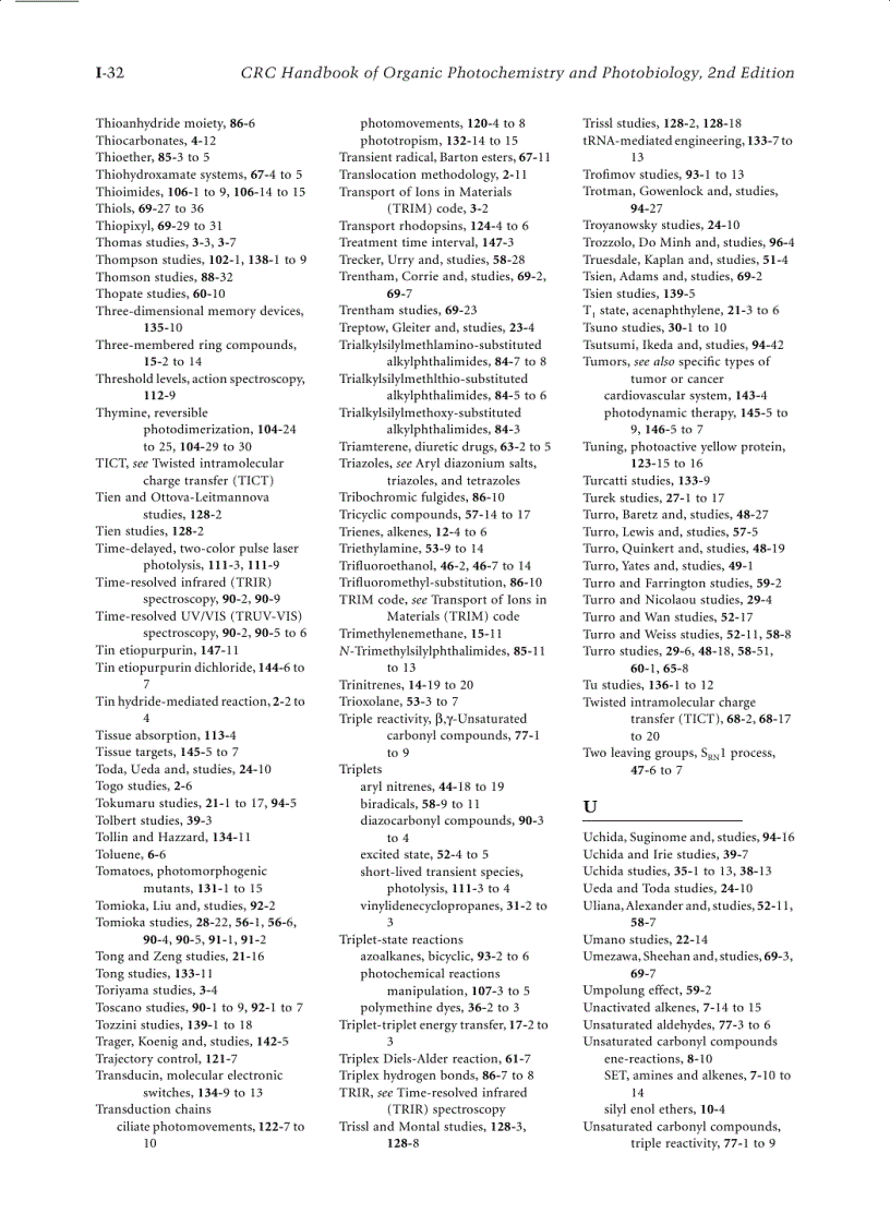 image for page Organic Photochemistry and Photobiology 2nd Edition