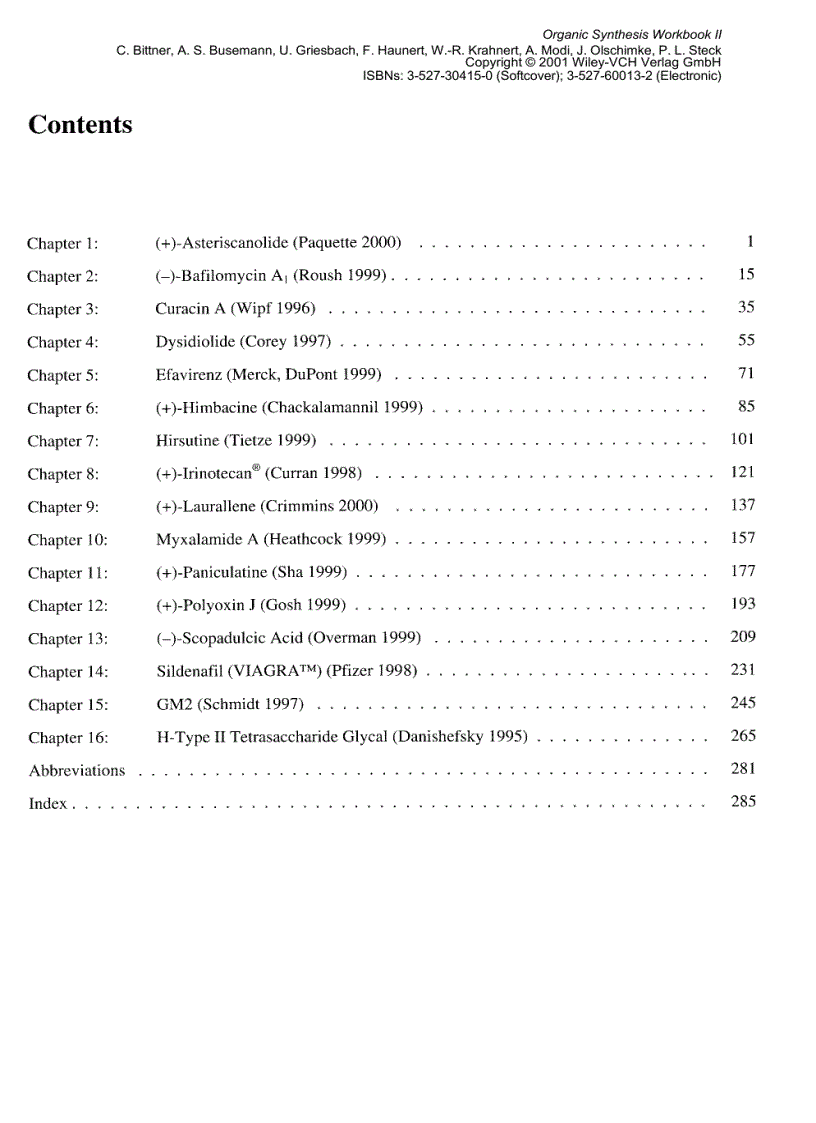 image for page Organic Synthesis Workbook II