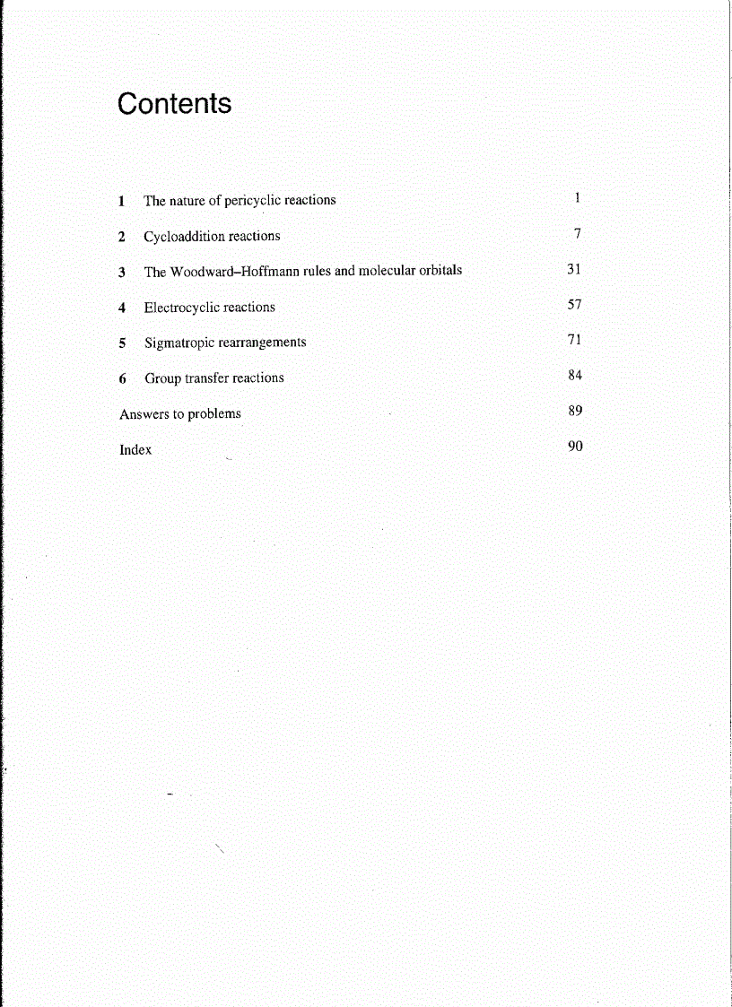 Pericyclic Reactions