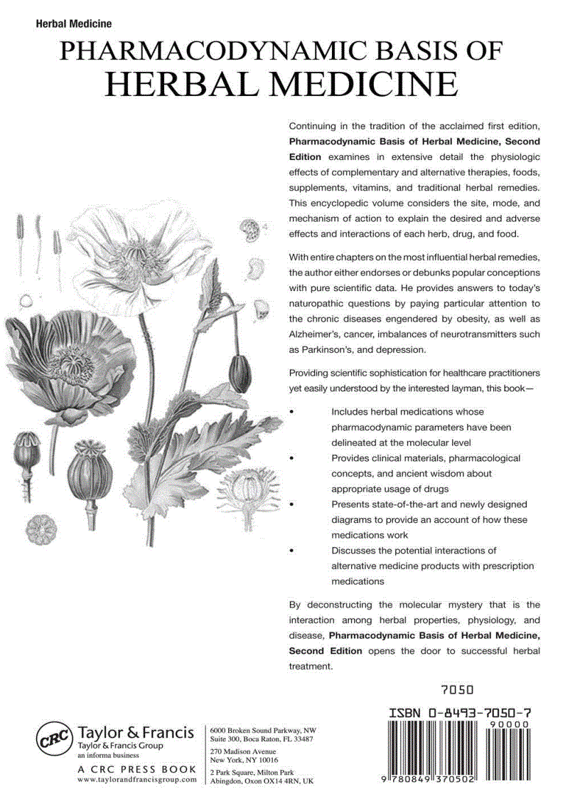 image for page Pharmacodynamic Basis of Herbal Medicine 2nd Edition
