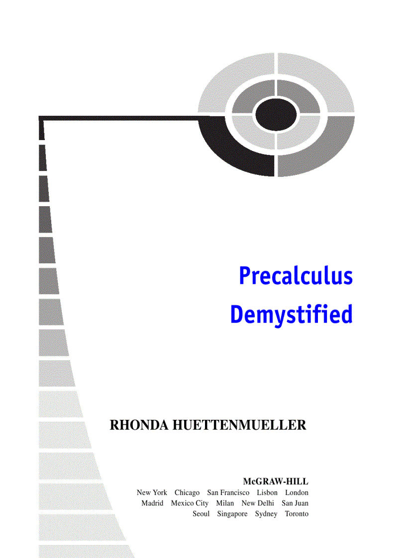 PreCalculus Demystified A Self Teaching Guide