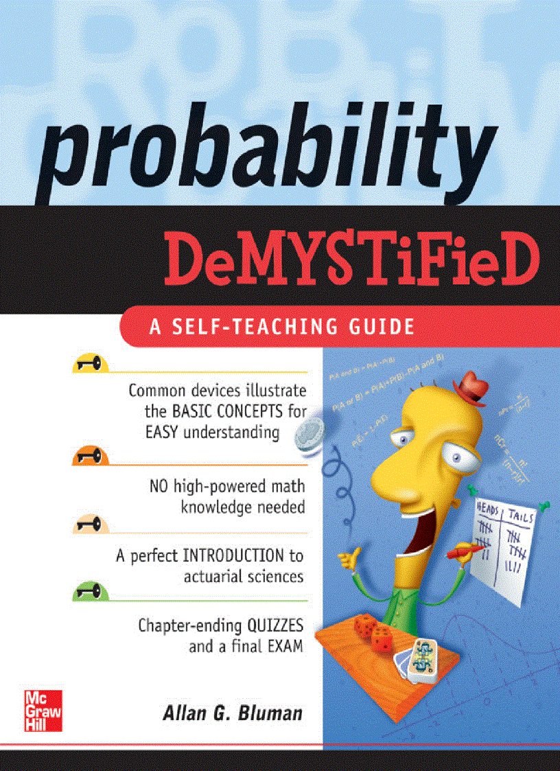 image for page Probability Demystified A Self Teaching Guide