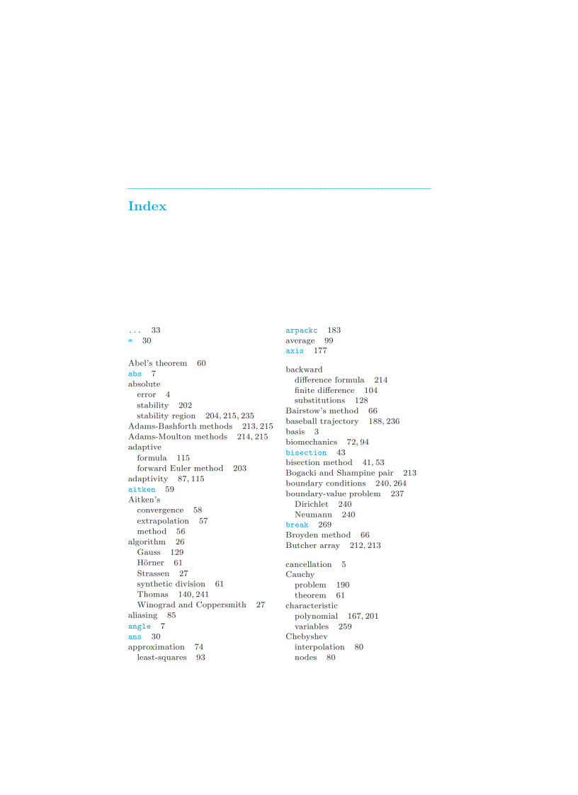 image for page Scientific Computing with MATLAB and Octave 2nd Edition