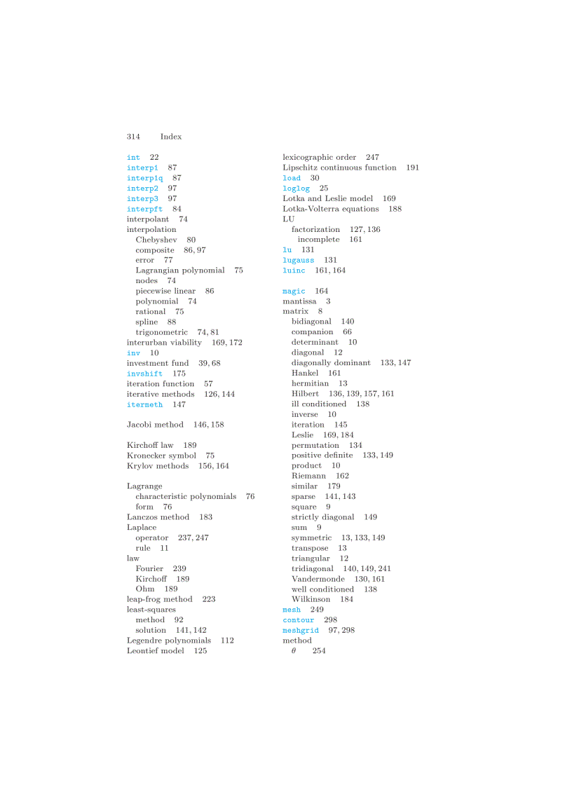 image for page Scientific Computing with MATLAB and Octave 2nd Edition