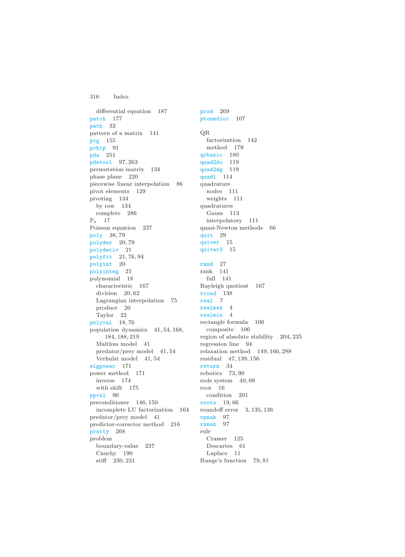 image for page Scientific Computing with MATLAB and Octave 2nd Edition