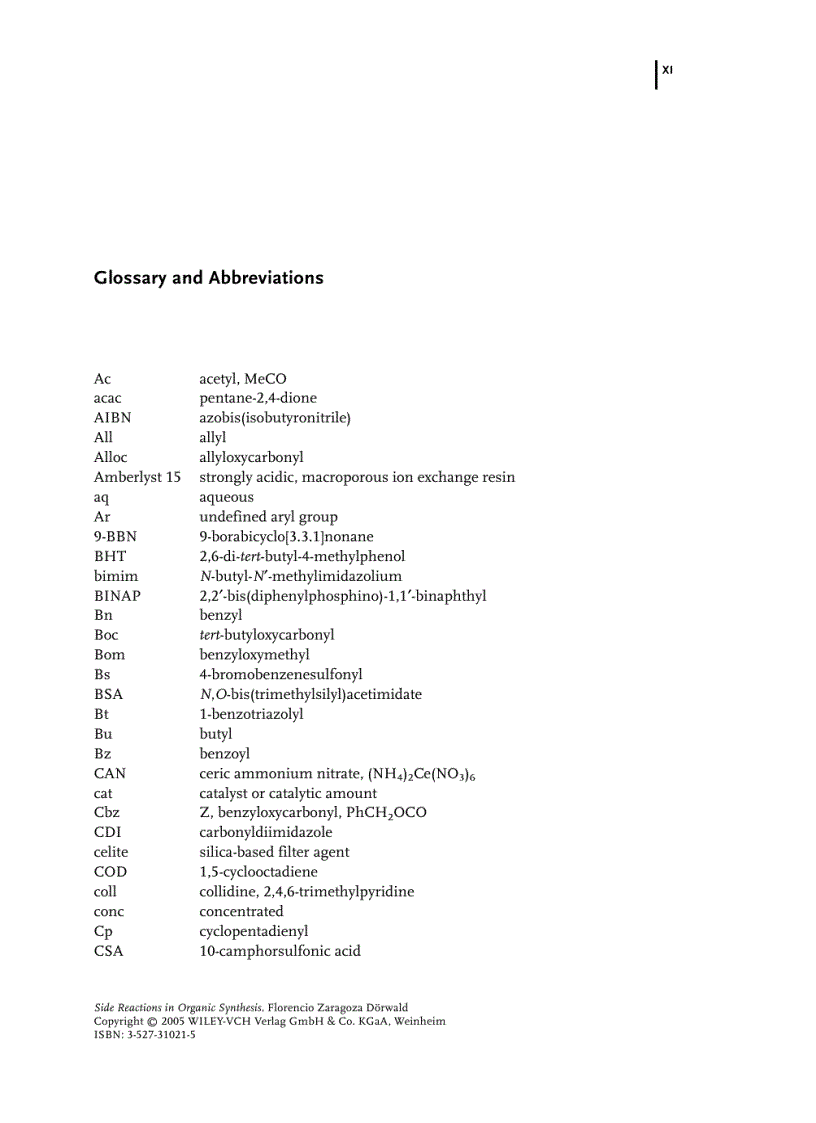 image for page Side Reactions in Organic Synthesis A Guide to Successful Synthesis Design