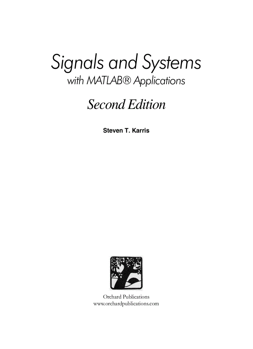 Signals and Systems with MATLAB Applications 2nd Edition