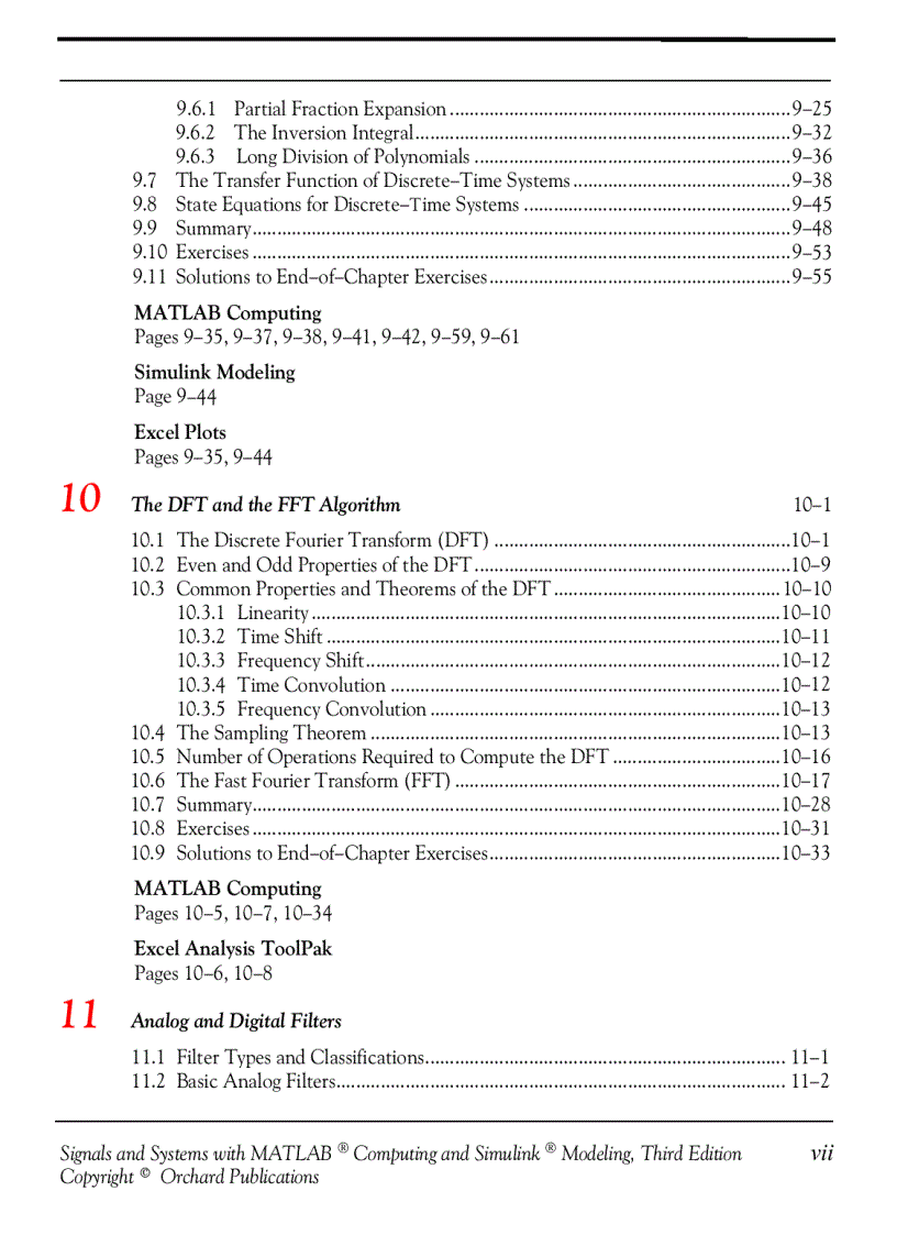 image for page Signals and Systems with MATLAB Computing and Simulink Modeling 3rd Ed