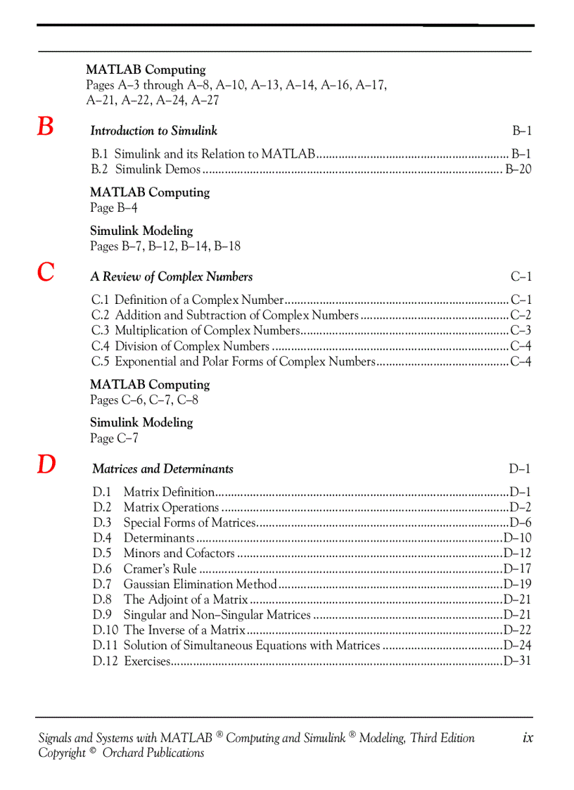 image for page Signals and Systems with MATLAB Computing and Simulink Modeling 3rd Ed