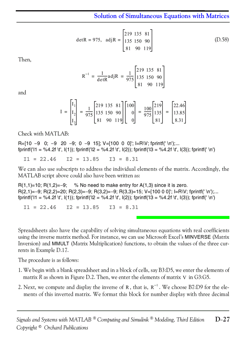 image for page Signals and Systems with MATLAB Computing and Simulink Modeling 3rd Ed