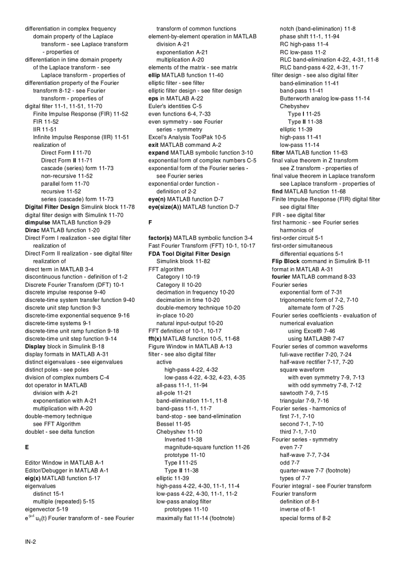 image for page Signals and Systems with MATLAB Computing and Simulink Modeling 3rd Ed