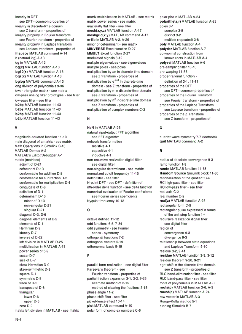 image for page Signals and Systems with MATLAB Computing and Simulink Modeling 3rd Ed