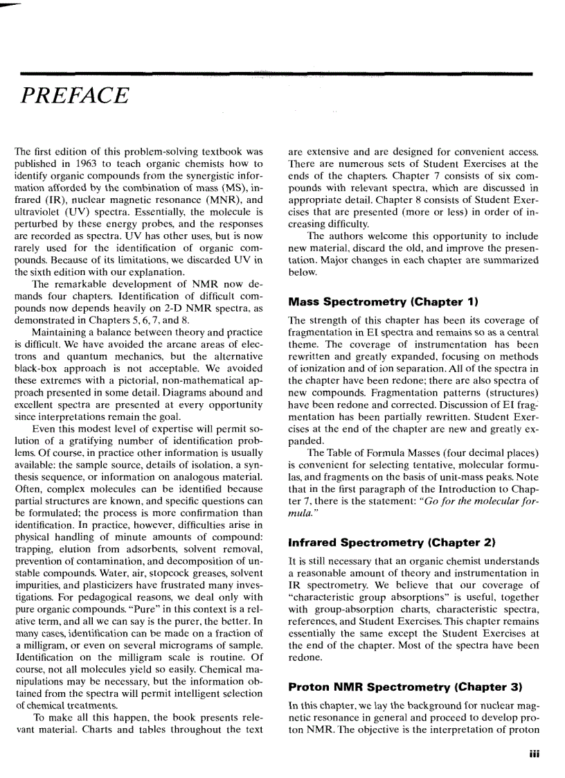 image for page Spectrometric Identification of Organic Compounds 7th Edition