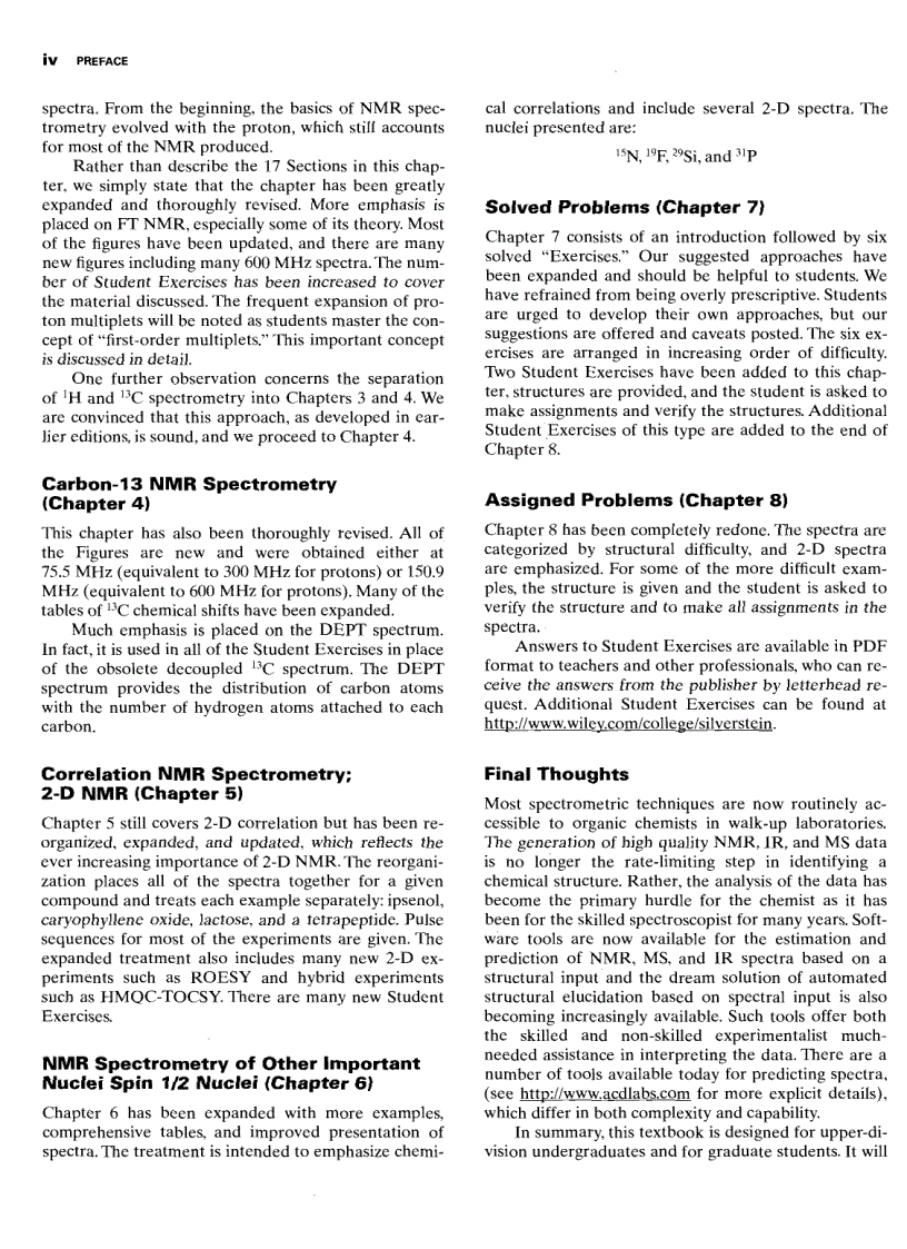 image for page Spectrometric Identification of Organic Compounds 7th Edition
