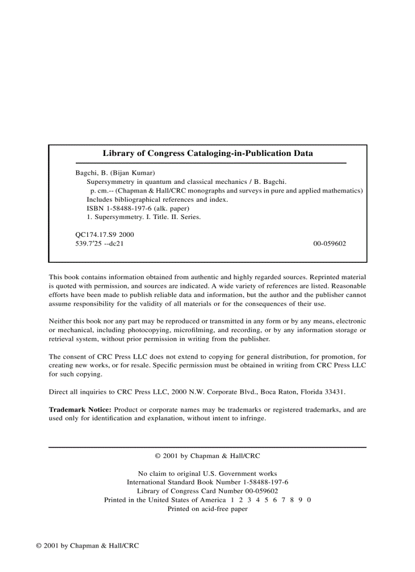 image for page Supersymmetry In Quantum and Classical Mechanics