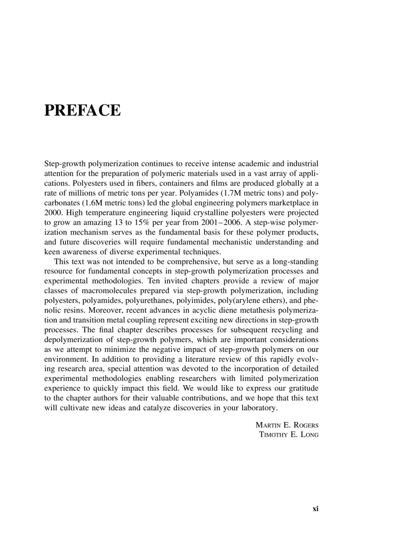 image for page Synthetic Methods in Step Growth Polymers