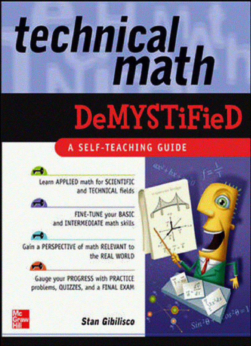 image for page Technical Math Demystified A Self Teaching Guide