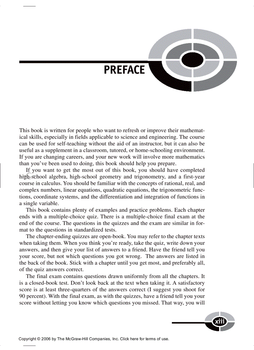 image for page Technical Math Demystified A Self Teaching Guide
