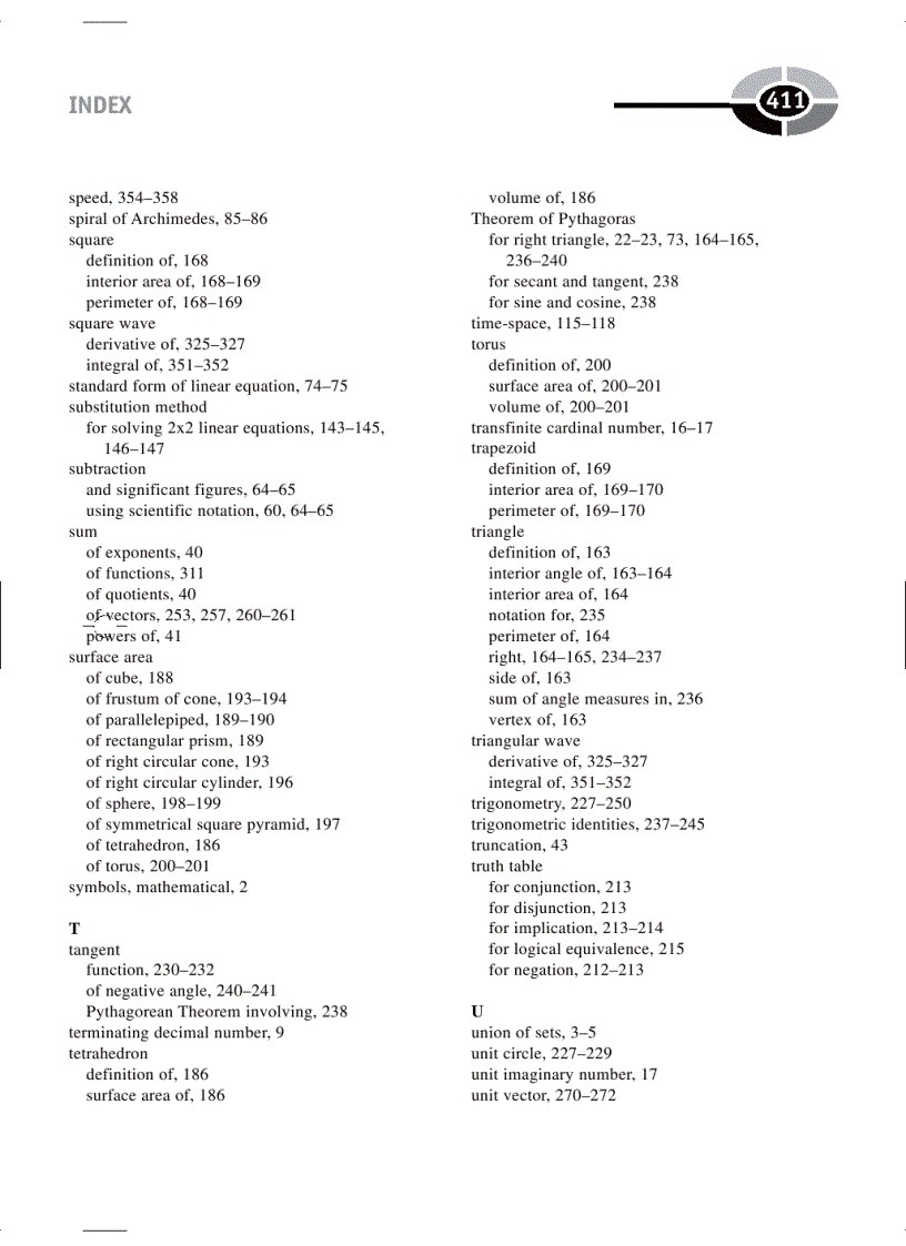 image for page Technical Math Demystified A Self Teaching Guide