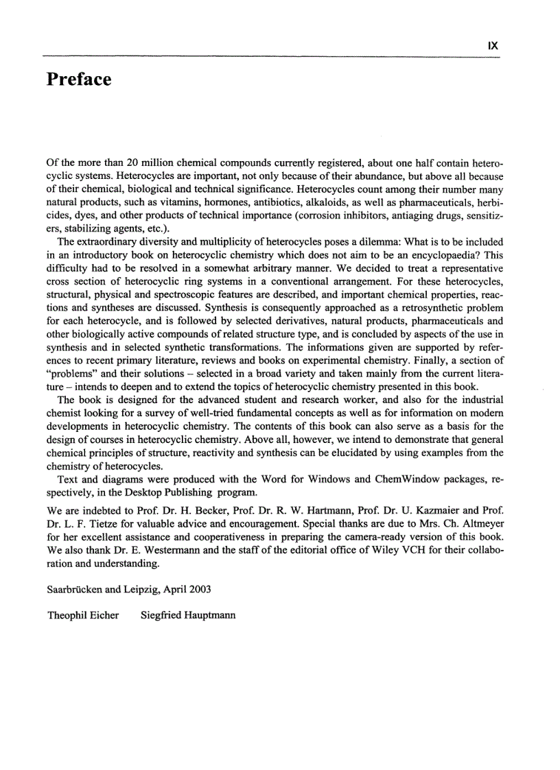image for page The Chemistry of Heterocycles 2nd Edition
