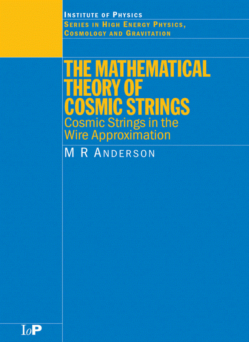 image for page The Mathematical Theory of Cosmic Strings