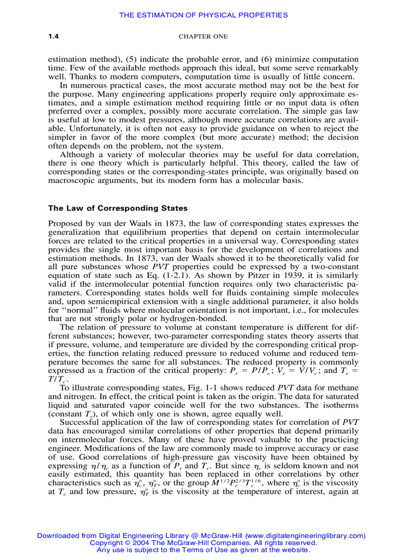 The Properties of Gases and Liquids 5th Edition