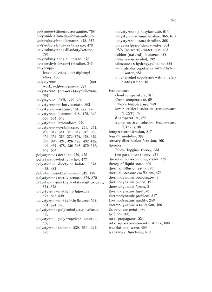 image for page Thermodynamics of Systems Containing Flexible Chain Polymers