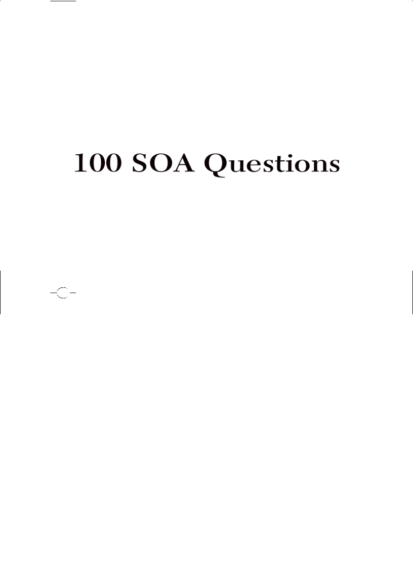 image for page 100 SOA Questions Asked and Answered