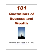 101 Quotations of Success and Wealth